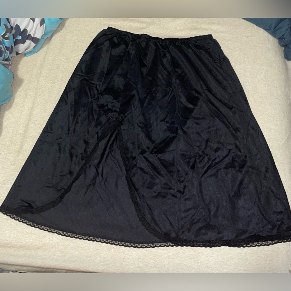 Gay Lure half slip with lace trim